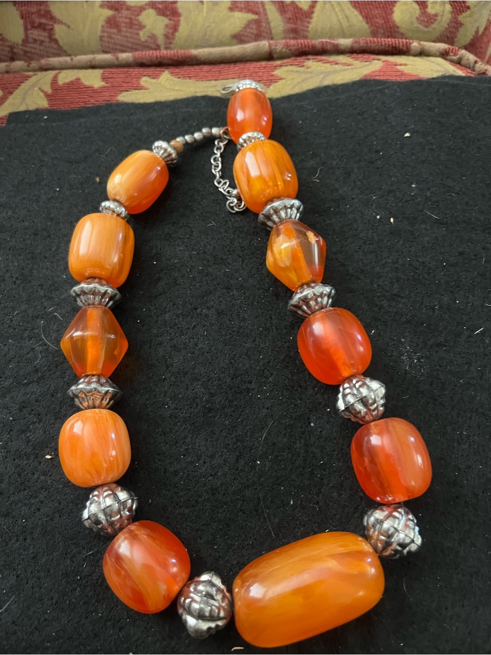 Handcrafted Carnrlian Bead Necklace by